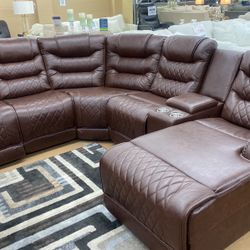 Sectional With Power Recliners 