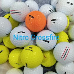 100 Used Nitro Crossfire Balls In Excellent Condition NM To 4a 