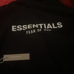 Black essentials hoodie 