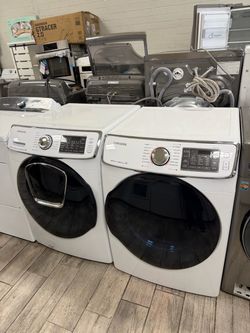 Samsung xl capacity washer and dryer set electric with warranty