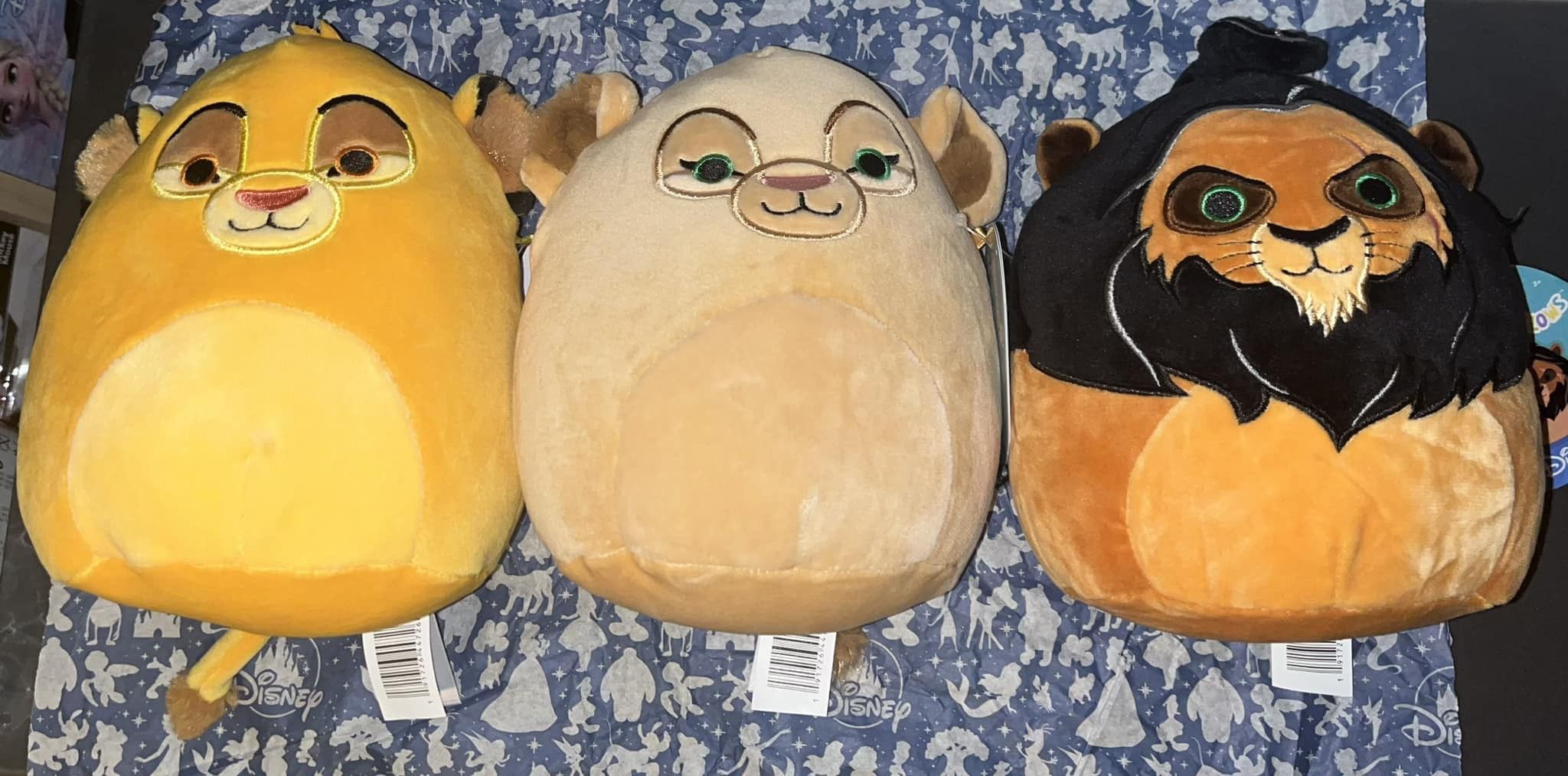 Squishmallow LION KING 7” SET Simba, Nala & Scar (NWT)
