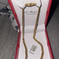 18” Italian Gold Miami Cuban Link Chain 10K