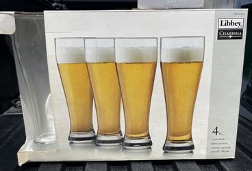 Libbey Charisma 4pc Giant Beer Glasses