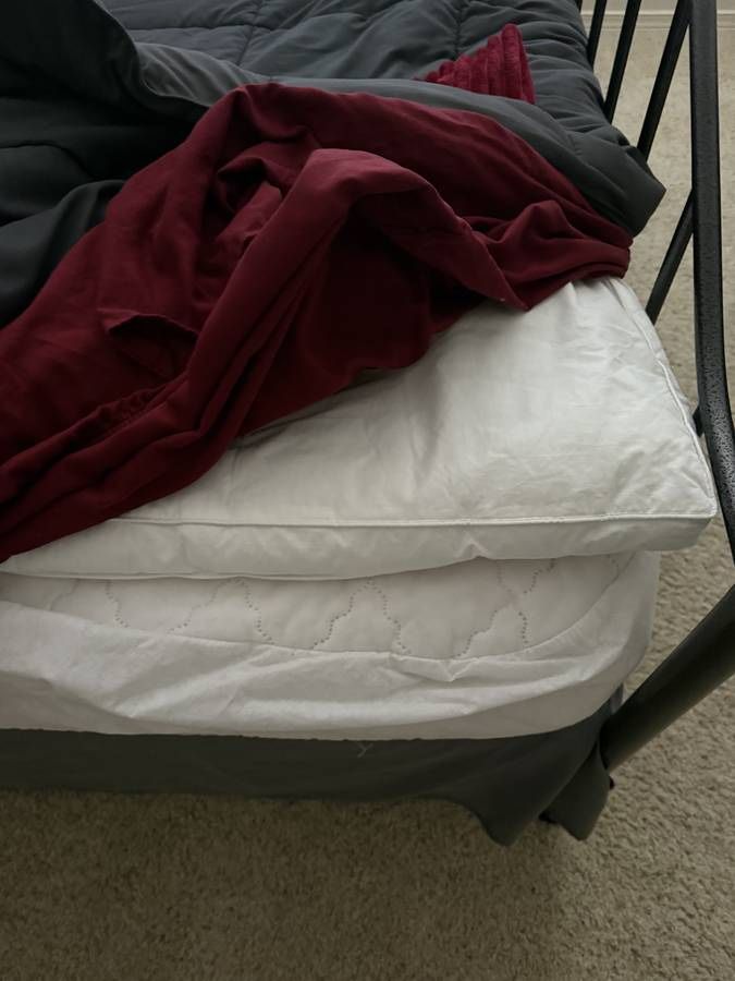 Queen size bed with frame