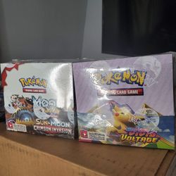 Pokemon Booster Boxes Crimson Invasion / Vivid Voltage 