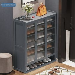 Freestanding Shoe Rack Storage Cabinet Entryway Slippers Organizer Plant Shelf $80