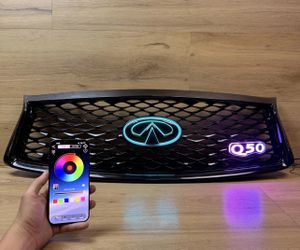 2014- 2024 INFINITI Q50 RGB LED EMBLEM / BADGE & GRILL BLUETOOTH