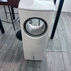 Windowless Air Conditioner, 27" Bladeless Evaporative Air Cooler with 4 Modes & 3 Speeds, Double Tanks, 25FT Remote,7H Timer,