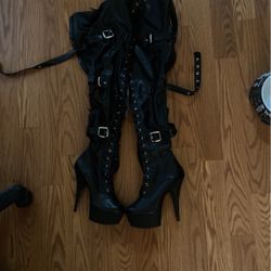 Pleasure Boots Thigh High 