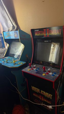 Mortal Kombat 2 and Simpsons arcade1up arcade machine