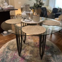 Round Glass Table