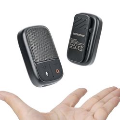 SUPERONE (Updated Version) Wearable Bluetooth Speaker with Voice Assistant & Mic, IPX7 Waterproof Clip-on Portable Speaker, TWS Pairing, Up to 30H of