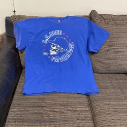 Size 2XL, LA. Blue Til The Day I Am Through T-Shirt.