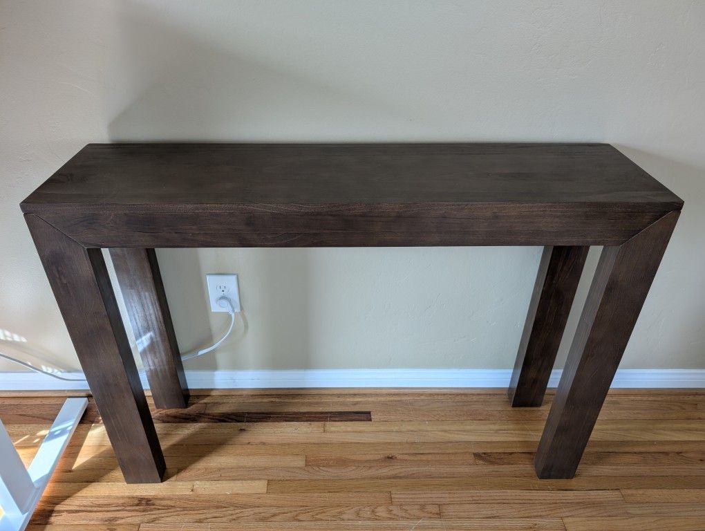 Walnut Wood Console Table