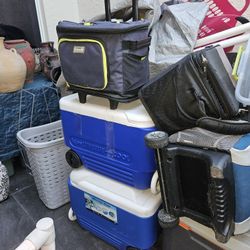 ASSORTED COOLERS. $5;TO $20.