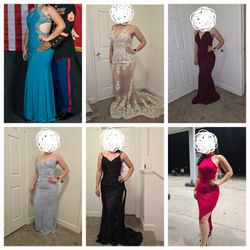 6 Gown Lot Or Buy Seperate 