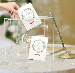 Clear Acrylic Card Collection Box