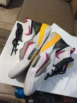 Nike Air Jordan Zoom 92 NBY White Red Black yellow woman's Shoes Size 8.5. Low Top Basketball Shoes. Used like new. $50 obo.