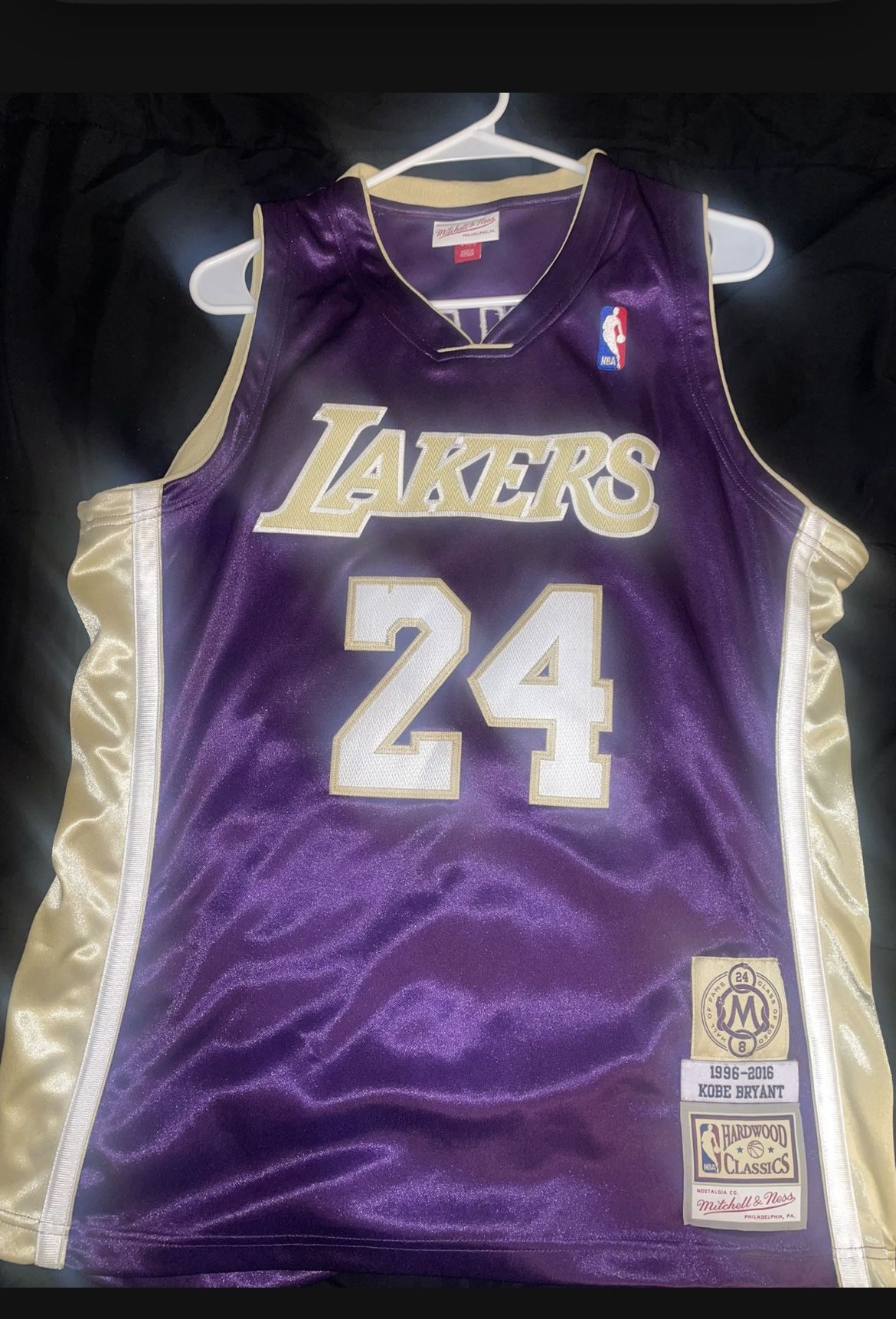 Authentic Number 24 Purple And Gold Kobe Bryant Jersey XL for Sale in  Laguna Hills, CA - OfferUp