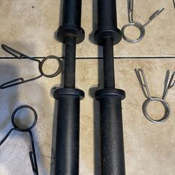 Olympic Loadable Dumbbells With Spring Clips