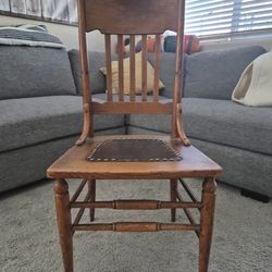 Antique Mission-Style Oak Side Chair - Buckeye Chair Co.