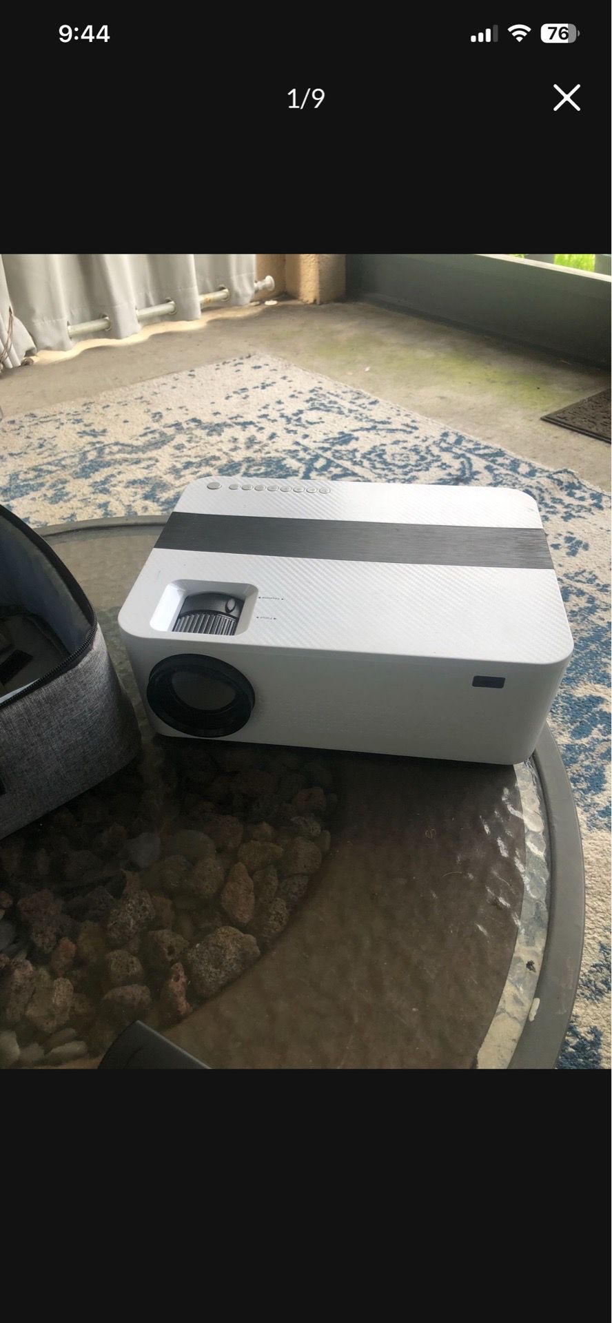 PROJECTOR : Portable LED with 80 “ Pull down screen