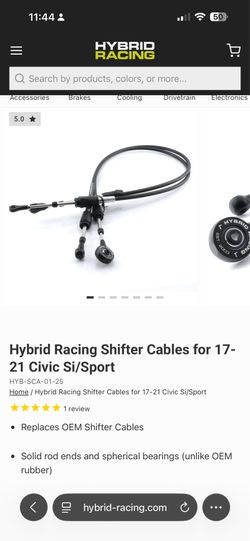 Hybrid Racing shifter cables