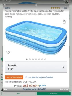 Plastic swimming pool