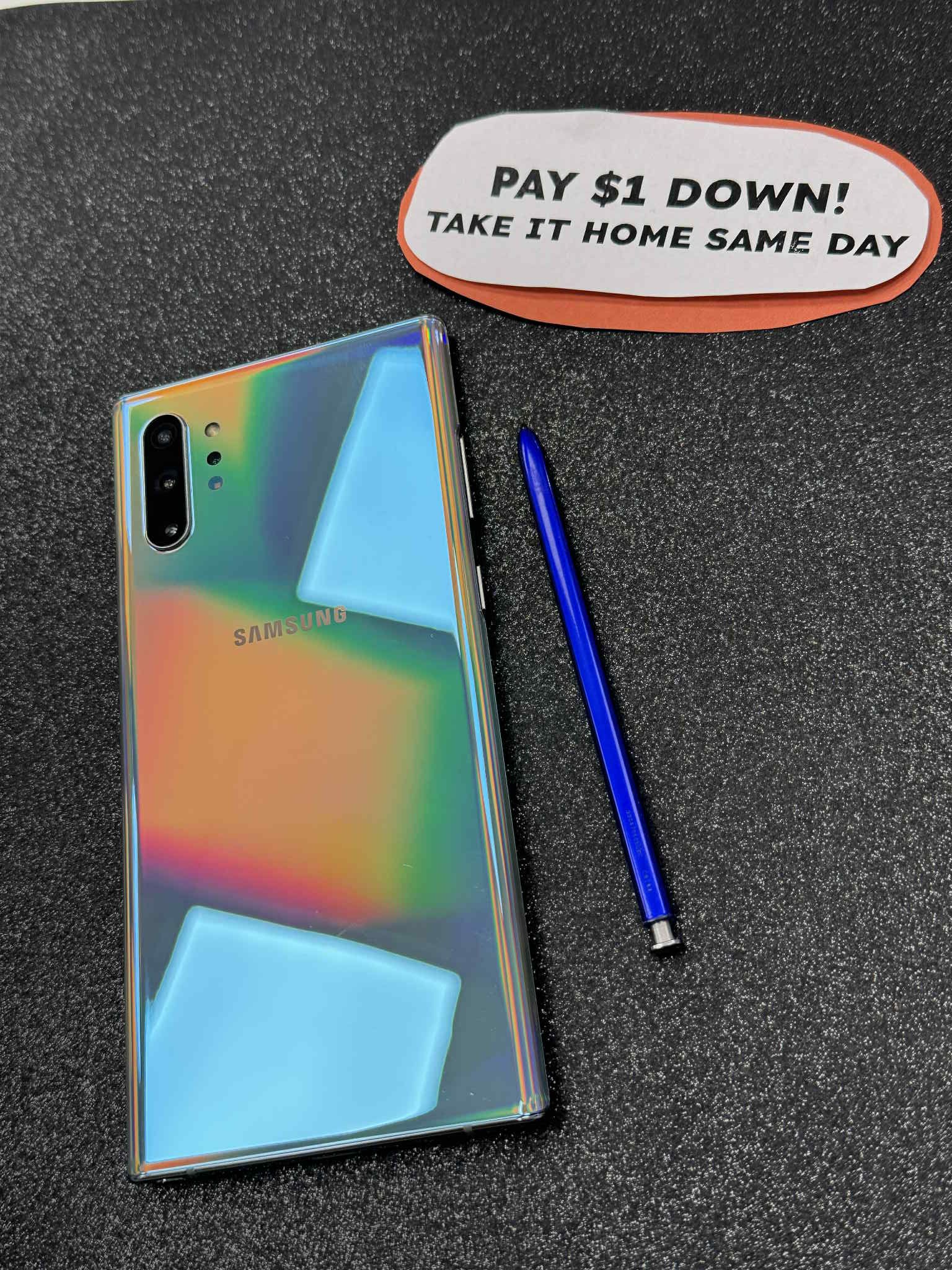 Samsung Galaxy Note 10 Plus - Pay $5 DOWN AVAILABLE - NO CREDIT NEEDED