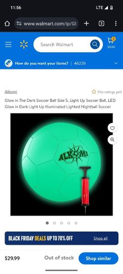 Alkomi Glow In the Dark Soccerball