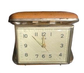 Elgin Vintage Travel Alarm Clock