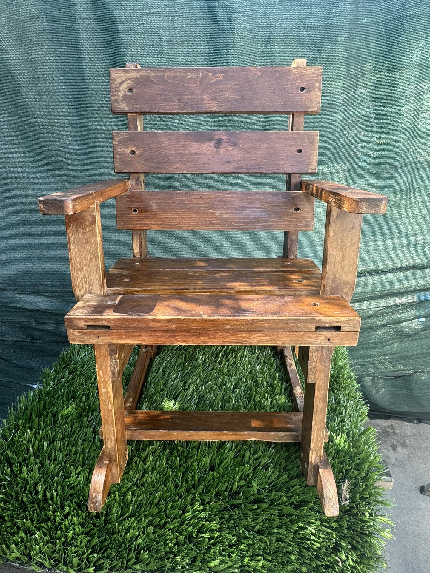 Antique Wooden Children’s Rocking Chair