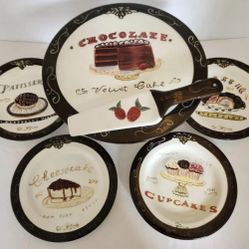 Cake Stand With Serving Plates 