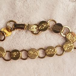 Vintage Sarah Coventry goldtone link bracelet- 1959