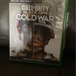 Xbox one call of duty black ops Cold War Game
