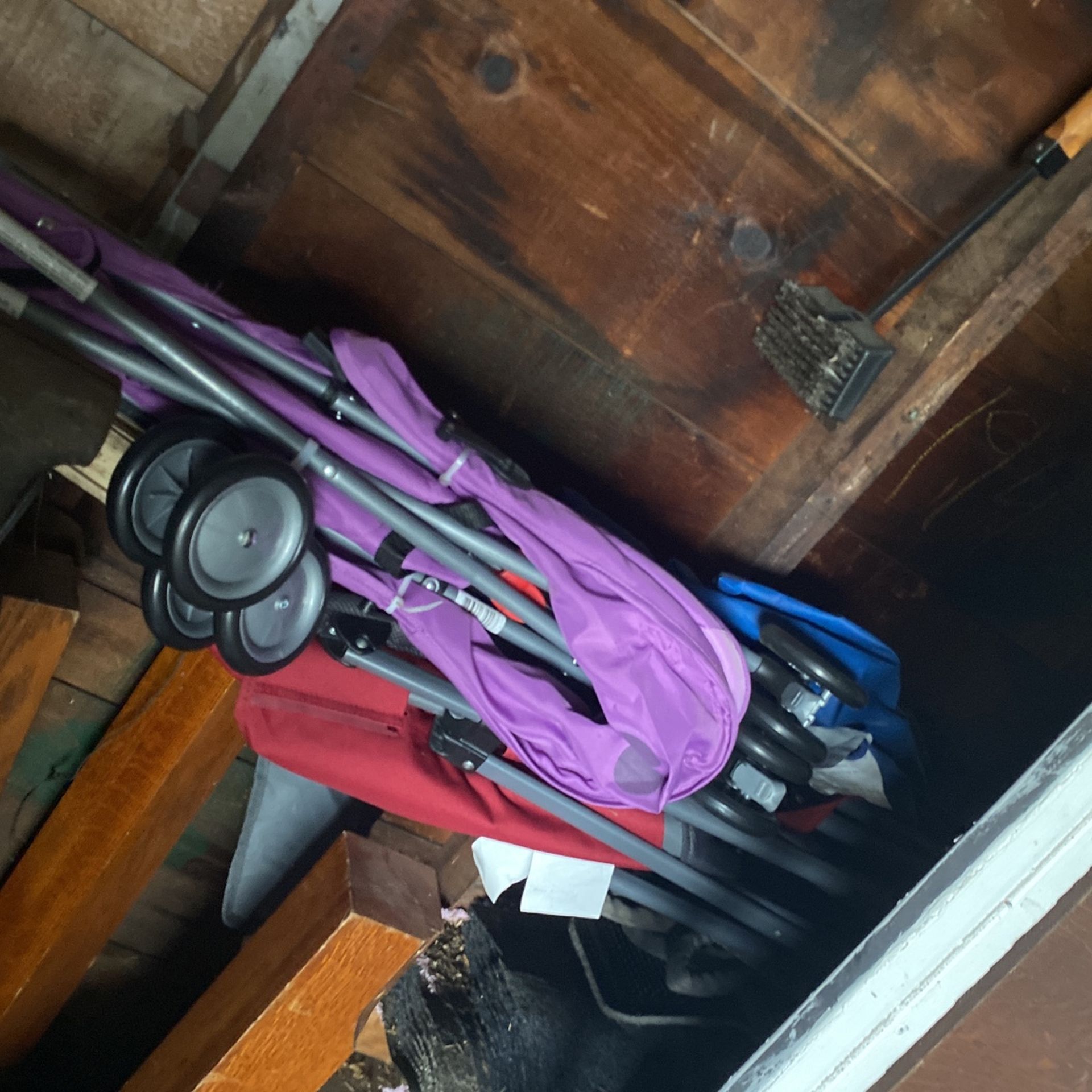 Baby stroller purple