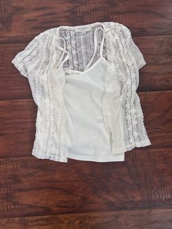 Girl 2pc lace shirt 7/8