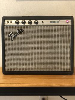 Fender Silverface Princeton Guitar Tube Amp