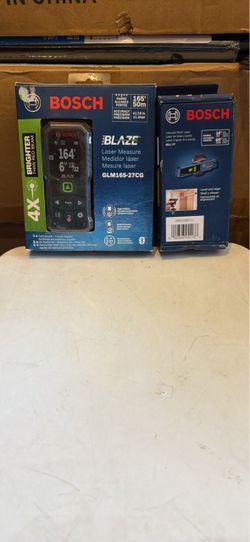 Bosch Blaze GLM165-27CG Laser Measure + Line Laser Bundle