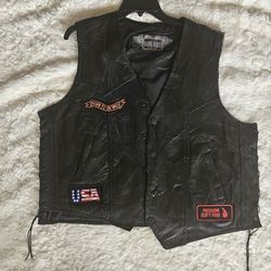LEATHER LIKE NEW RIDING VEST