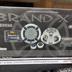 New 6.5" 2-way Component Speaker System   See pics for specs and features 