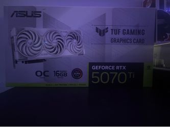 TUF ASUS geforce RTX 5070 TI white oc edition
