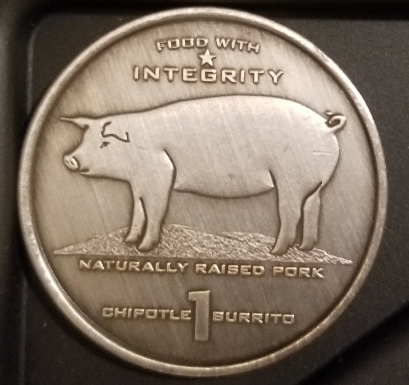 2006 Chipotle Mexican Grill Burrito Coin