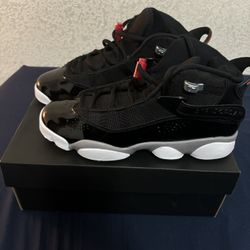 Air Flight Huarache Nas in 12(men) and Jordan 6 rings in7(gs)