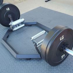 Brand New EZ Load Hex Bar + Bumper Plate Set 