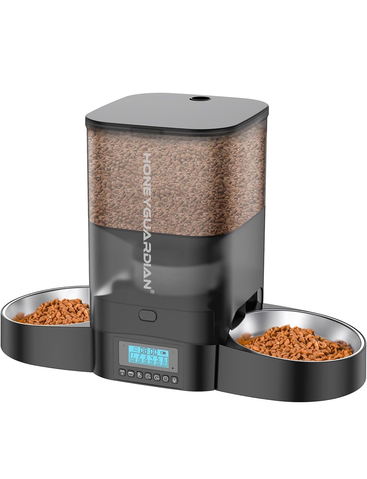 HoneyGuardian Pet Feeder With Two Bowls-New