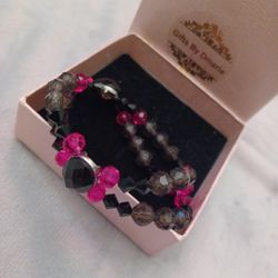 Fashion Bracelet, Double Strand, Medium To Large 