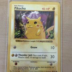 Red Cheeks Base Set Pikachu