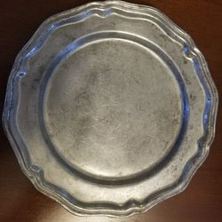 Vintage Crown-Castle ltd 10 inch Pewter Plate