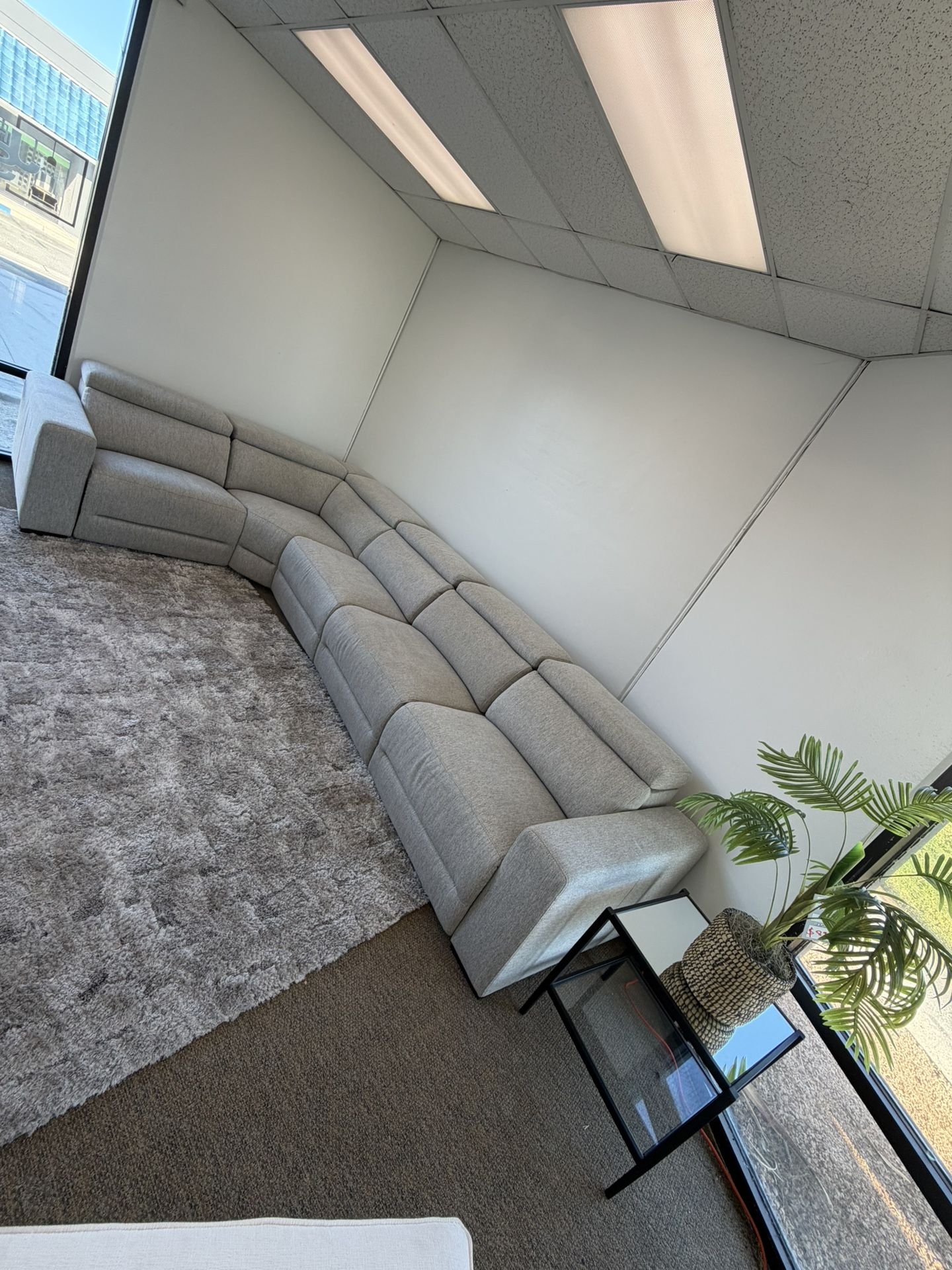 5Pc Fabric Sectional Sofa-Nevio